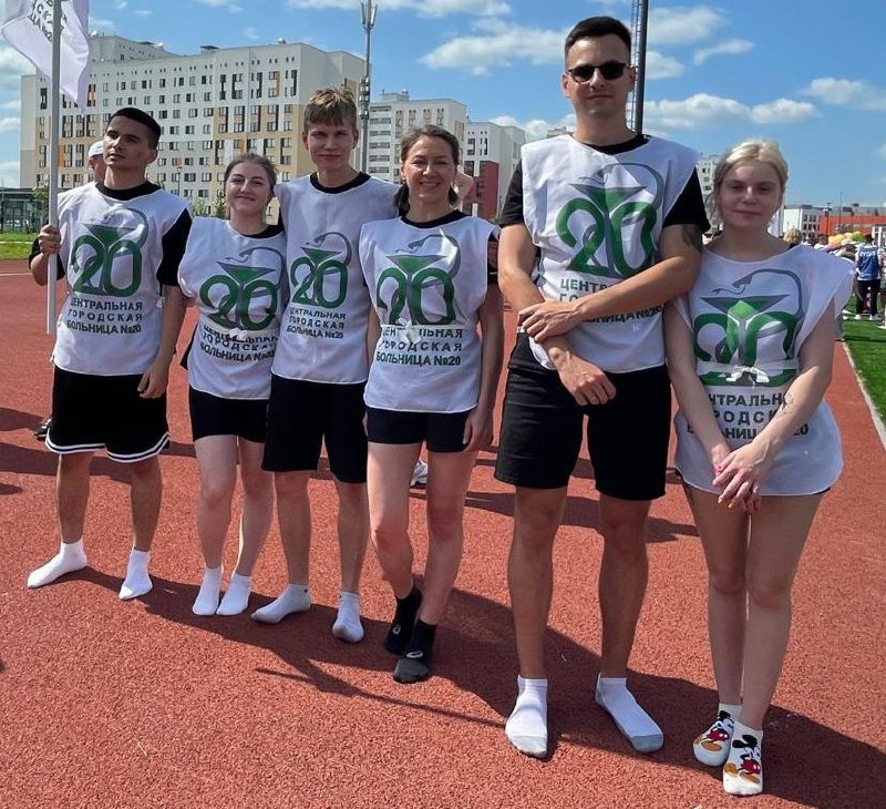 Сборная ЦГБ №20 стала серебряными призерами в одной из эстафет на первых Медицинских играх