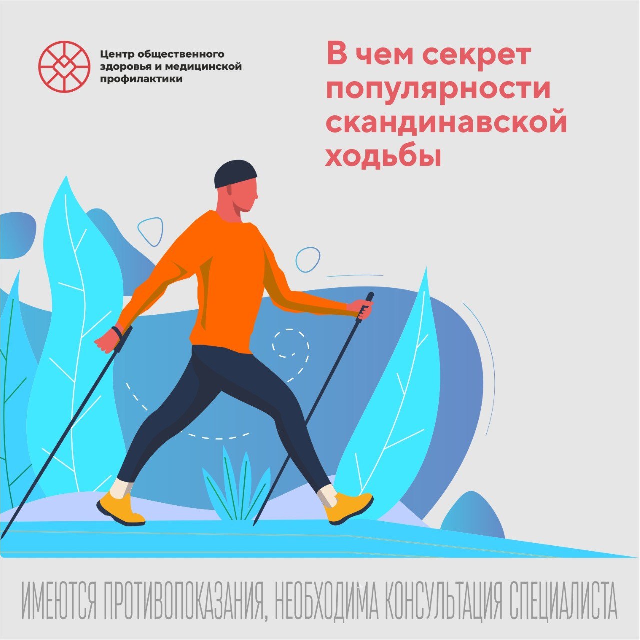 Скандинавская ходьба, как профилактика различных заболеваний